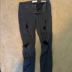 pacsun black ripped jeans